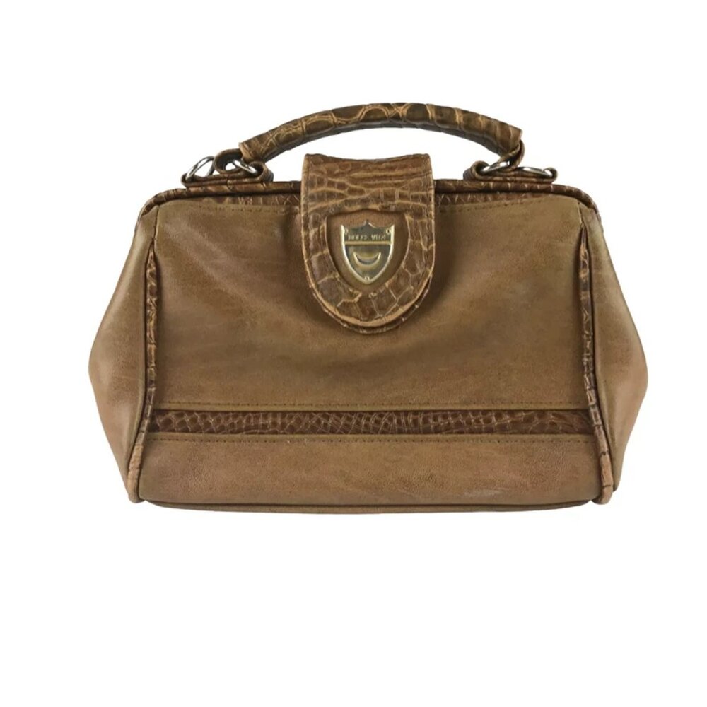 Jackson Womens Brown Dolce Vita Leather Inner Pocket‎ Top Handle Bag Size Medium